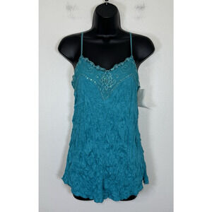 Y2K Babydoll Top Xhiliration Beaded Fairy Core Whimsy Hippie Ethereal 90s Large